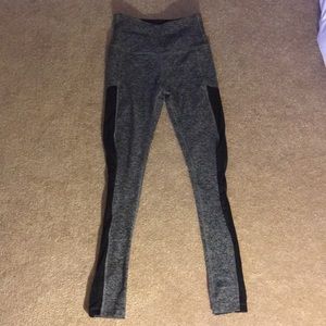 Beyond yoga grey and mesh yoga pants
